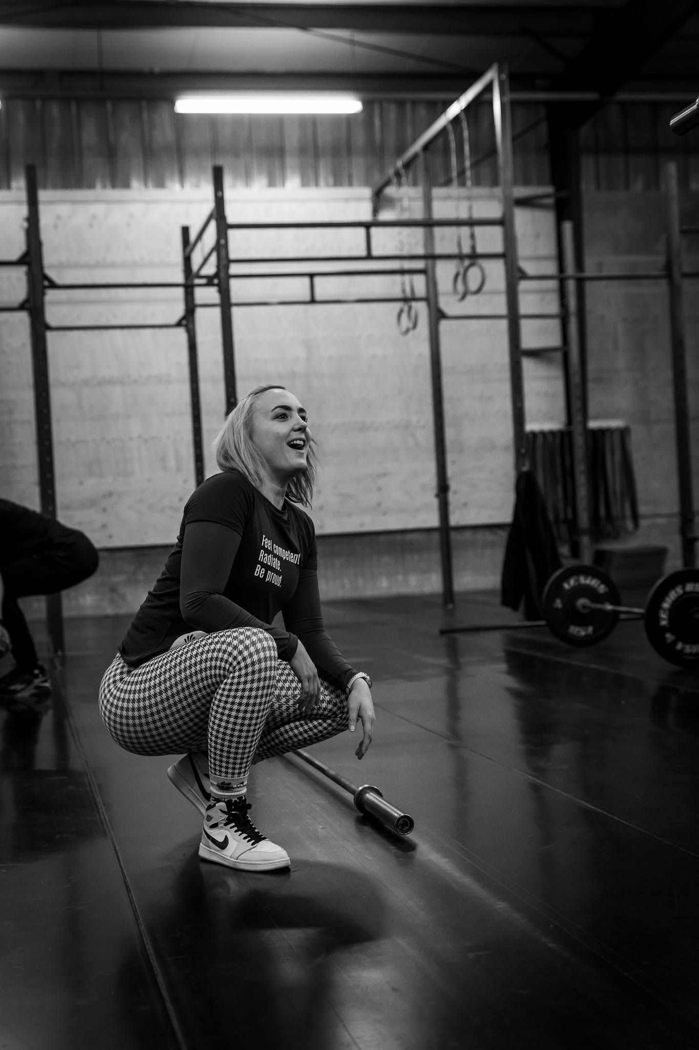 Dunya van Zanten in de gym