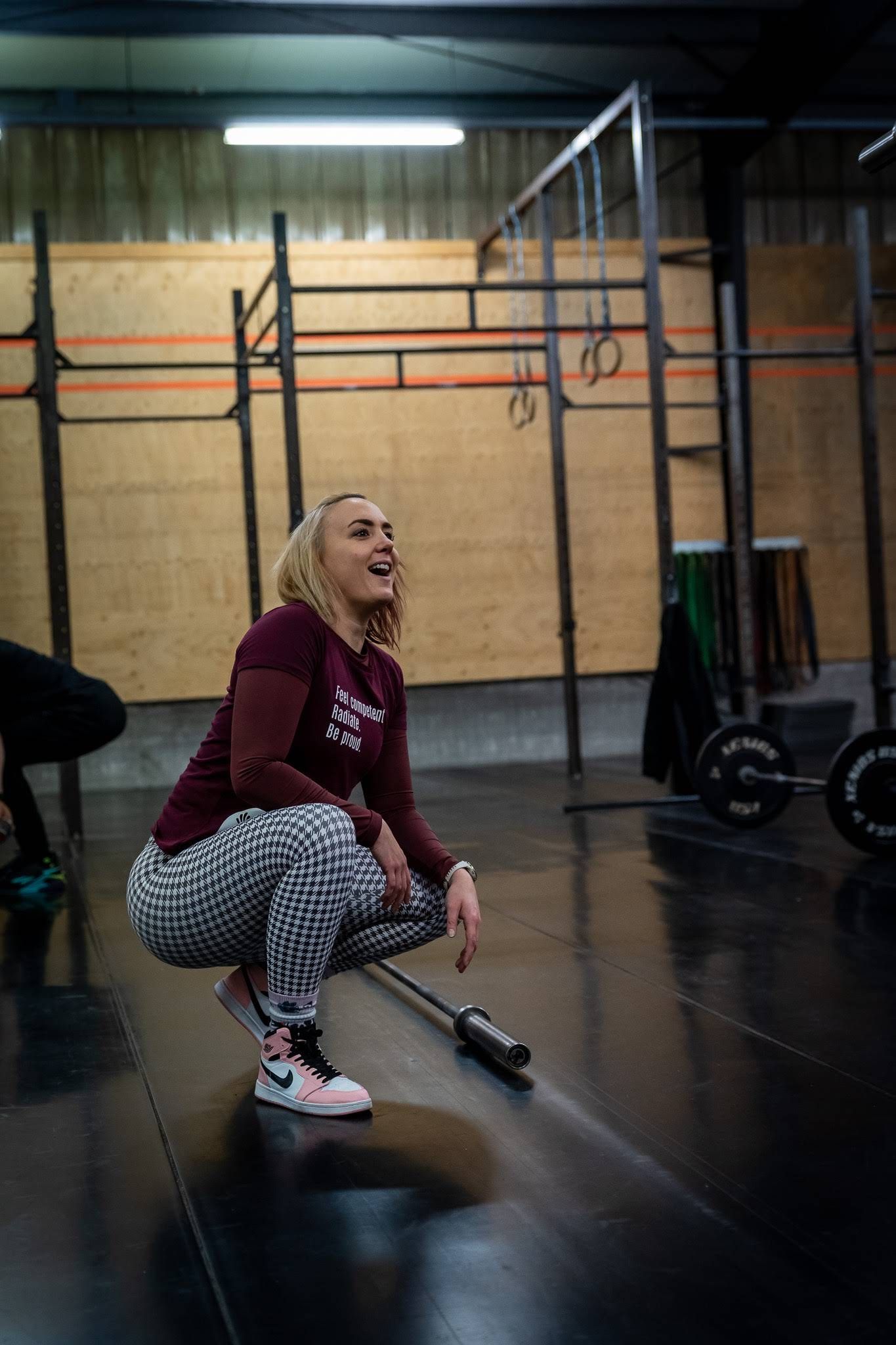 Dunya van Zanten in de gym